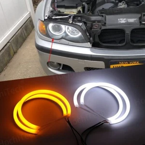Cotton SMD Light LED Angel Eye Halo rings DRL for BMW 3 Series E46 1998-2005 - Bild 1 von 23