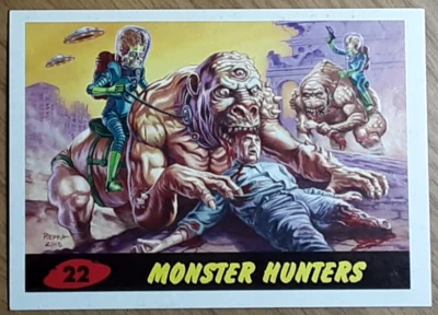 2015 Mars Attacks Occupation Heritage Card 22 MONSTER HUNTERS. - Image 1 of 3