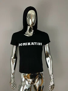 Pok'Art Natural UV Blocker Bamboo Black Graphic Hoodie T-SHIRT Size M - Picture 1 of 4