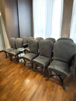 10pc Velvet Dining chair Set - Image 1 of 3