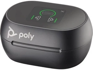 HP 7Y8H2AA Poly Voyager Free 60+ UC Carbon Black Earbuds +BT700 USB-C Adapter +T - Picture 1 of 5