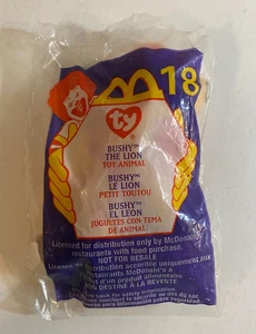 Sealed TY Mcdonalds Ty Teenie Beanie Baby Bushy the Lion (#18) 2000 - Bild 1 von 2