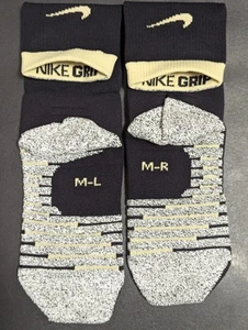 Nike Grip Vapor Crew Socks Black Beige Size Medium M 6-8 W 6-10 PSX605-014 Sport - Picture 1 of 6