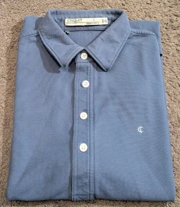 Criquet Blue Short Sleeve 100% Pima Cotton Golf Polo Men's Small - Picture 1 of 7
