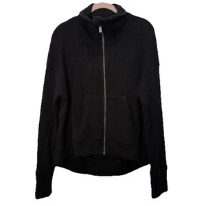 Sweaty Betty Damengröße Medium Restful Boucle Pullover mit durchgehendem Reißverschluss Taschen - Bild 1 von 9