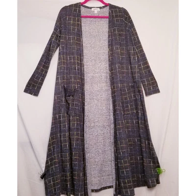 NWOT's - LuLaRoe Long Cardigan Duster Open Front Long Sleeves Multicolor Size S - Image 1 of 4