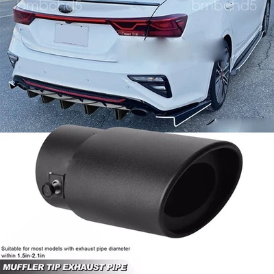 1PCS Car Exhaust Pipe Tip Rear Tail Throat Muffler Steel For KIA Forte GT Sedan Foto 1 de 4