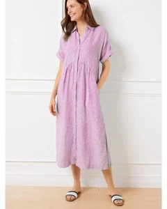 Everyday the Label Striped Shirt Casual Dress Women Pink Dresses - Picture 1 of 4