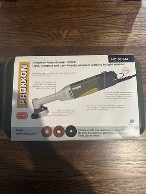 Rebarbadora angular Proxxon Longneck LHW/E 38544 nova em folha - Imagem 1 de 4