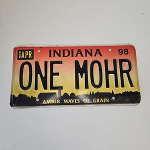 Targa Indiana 1998 Ambra Onde di Grano ONE MOHR Targa Personalizzata - Foto 1 di 1