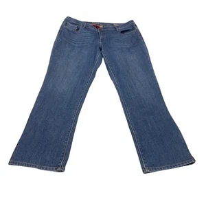 Natural Reflections Womens Flannel Lined Medium Wash Jeans 16 Outdoors Workwear - Picture 1 of 10