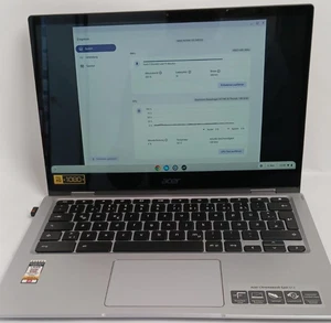 Acer Chromebook Spin 513 (CP513-1H-S72Y) + Logitech Funkmaus| nur 10  Ladezyklen - Bild 1 von 9