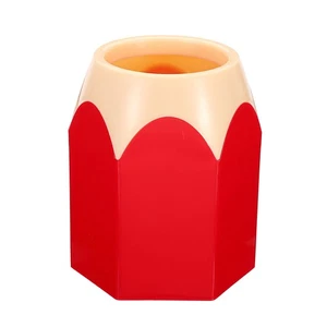 Stiftehalter Stiftehalter für Schreibtisch niedlich Stiftehalter Tasse Bleistiftform rot - Bild 1 von 5