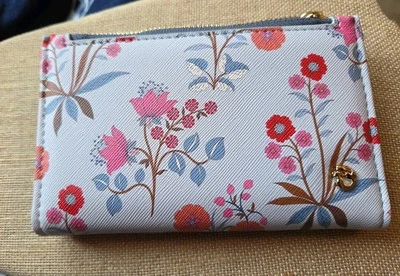 Spartina 449 Fiona Snap Wallet OYSTER FACTORY FLORAL SPRIGS  - Image 1 of 4