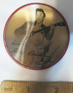 Elvis Presley Love Me Tender 1956 Pictorial NY Flicker Vintage Pin-Back Button - Picture 1 of 9