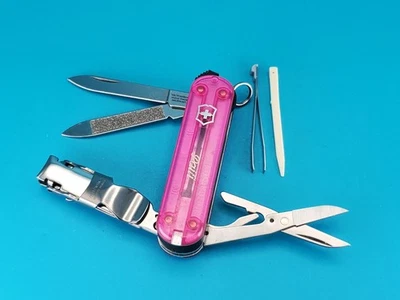 Navaja suiza Victorinox - Llavero - Clip para clavos 580 - ¡ROSA! *PATTIE* Foto 1 de 4
