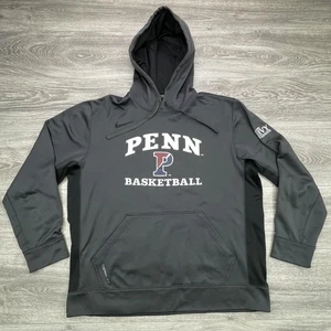 Penn Quakers Hoodie Herren Large grau NCAA Basketball Nike Therma Fit Ivy League - Bild 1 von 15