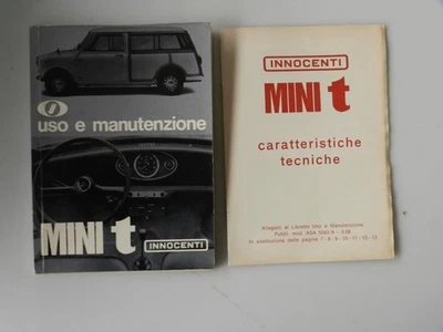 Uso E Manutenzione Innocenti Mini T Owner's Manual Originale 5/68 - Immagine 1 di 3