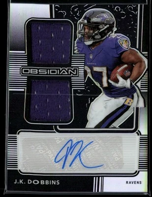 2020 Panini Obsidian Rookie Jersey Ink #RJI-23 J.K. Dobbins 112/150 - Image 1 of 2