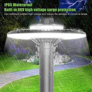 150W LED Post Top Light Dusk to Dawn Outdoor Street Yard Pole Area Lighting IP65 - Picture 1 of 12