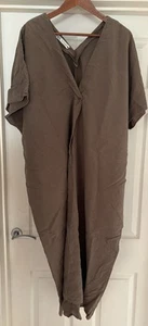 Zara Linen Kaftan Dress Size L - Picture 1 of 4
