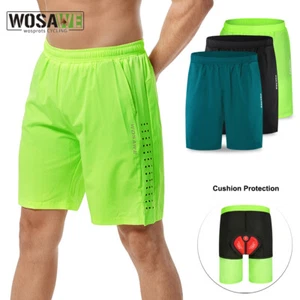 WOSAWE Hombres MTB Ciclismo Transpirables Holgados Pantalones Cortos Acolchados Montar Deportes Pantalones Cortos - Imagen 1 de 19