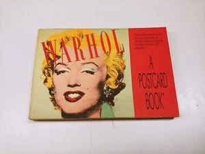 Warhol "A Postcard Book" Marilyn Monroe Cover -Andy Warhol Artwork 1989 1st Ed - Picture 1 of 11
