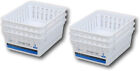 Basic Square Mini Bin Storage Trays - White - 6pk by Mainstay