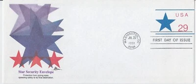TurtlesTradingPost- Star Security Envelope 1991 #U623 FDC- Fleetwood - Image 1 of 2