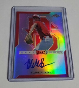 R41,804 - BLAKE BURZELL - 2017 LEAF METAL PERFECT GAME - RC AUTOGRAPH - #3/5 -