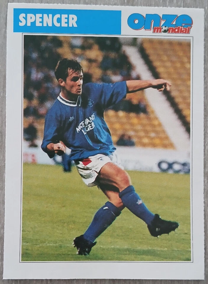 fiche Onze Mondial card JOHN SPENCER Glasgow Rangers Ecosse Football foot - Photo 1/2