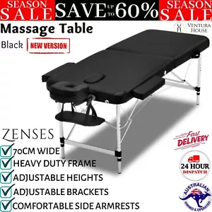Zenses Massage Table Portable Aluminium Bed Folding Adjustable Beauty Spa Bench - Picture 1 of 12