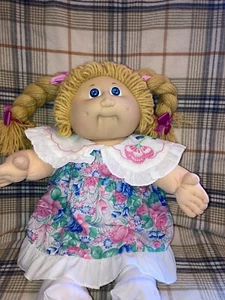 Vintage Cabbage Patch Kids Double Golden Pony, Blue Eyes, HM 2 KT - Picture 1 of 7