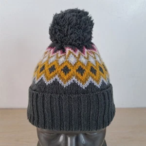 ZARA YOUTH BEANIE/SKULL/SKI POM HAT/CAP, FOLD OVER/CUFF, ONE SIZE - Picture 1 of 9