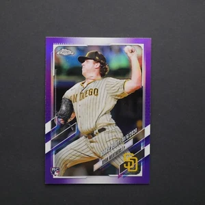 2021 Topps Chrome Update Rookie Debut Ryan Weathers #USC15 Purple Refractor RC - Picture 1 of 2