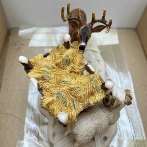 LOWEL DAVIS 223557 "WINTERING DEER" LTD EDITION 110/2500 FIGUR - 1990 SCHMID - Bild 1 von 9