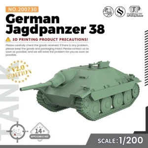 SSMODEL 730 V2.0 1/200 Military Model Kit German Jagdpanzer 38 - Picture 1 of 5