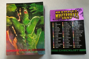 1993 Marvel Masterpieces Base Set of 90 Cards NM-M Bell, Jusko, Dorman, Vallejo+