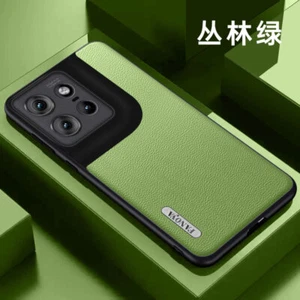 Funda para teléfono Motorola Edge 50 Neo retro cuero PU suave TPU cubierta de goma - Imagen 1 de 22