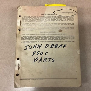 John Deere 450C PARTS MANUAL CATALOG BOOK LIST CRAWLER BULLDOZER TRACTOR PC1420 - Picture 1 of 4