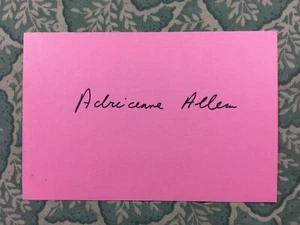 Adrianne Allen - Bond Street - The Stronger Sex- Loose Ends- Autographed in 1980 - Picture 1 of 2