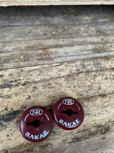 Vintage Old School NOS SR Sakae BMX Road Bike Dust Caps- For 3 Piece Cranks - Picture 1 of 4