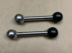 MACHINE 6" 6 INCH LEVER CRANK ADJUSTABLE CONTORL HANDLE Lot of 2 - Picture 1 of 9