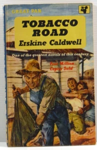 Tobacco Road Fiction by Erskine Caldwell 1958 PB Pan Vintage book a poor life - Foto 1 di 13