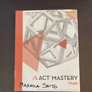 ACT Mastery Math Student Workbook, MasteryPrep Book 4th edition - Foto 1 di 16