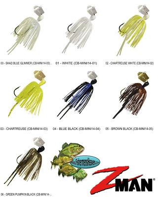Plantilla Z-MAN Chatterbait Mini 1/4 OZ CB-MINI14 Elige cualquier 7 colores  Foto 1 de 4