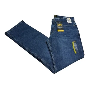 Lee Regular Fit Boot Cut Jeans Men's Size 32x34 Blue Denim Comfort Stretch Med - Picture 1 of 5