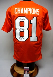 Danny Ford Perry Tuttle Homer Jordan Signed Jersey Clemson Tigers JSA AV46674 XL - Picture 1 of 7
