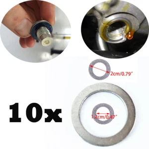10x Car Engine Oil O Rings Seal Crush Washers Inside 12mm Outside 20mm Diameter - Bild 1 von 4