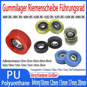 Kunststoff Rollen für Tore mit Lager Laufrolle Führungsrolle Ø10 Ø12 Ø15 Ø17 Ø20 - Bild 1 von 28